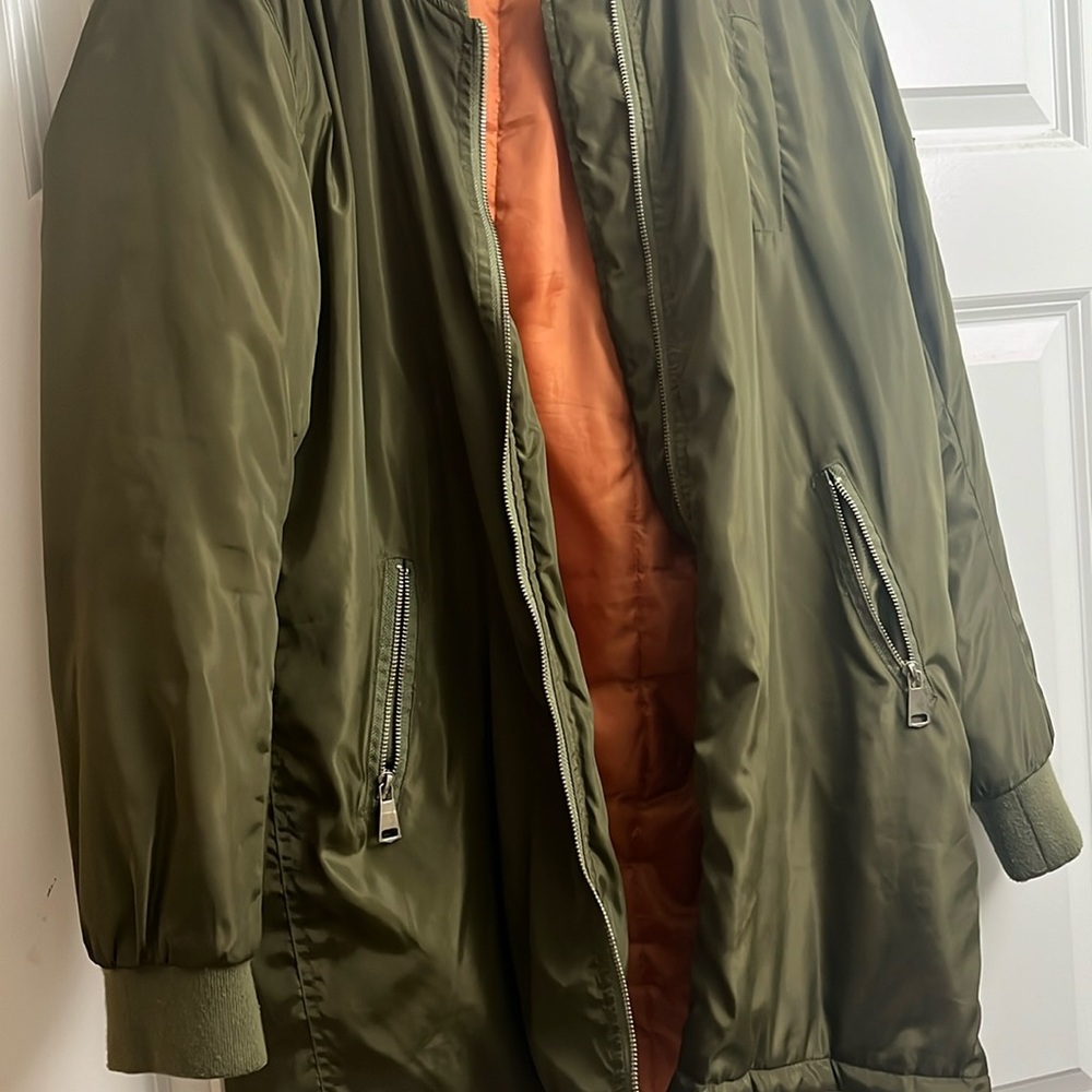 Green bomber jacket